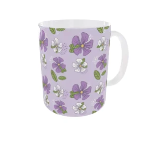 ماگ طرح گل بنفشه